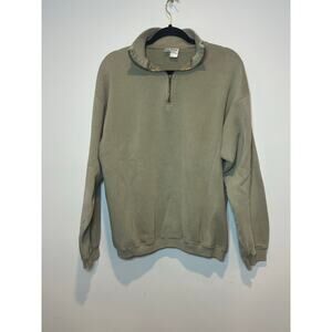 Vintage 90s Artisans 100% Cotton Made In The USA‎ Mens Size L Olive Green